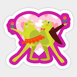 tango frogs Sticker